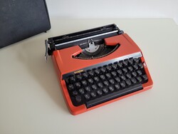 Régi retro kis méretű Japán Brother táskaírógép mid century írógép