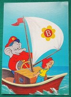 A Benjámin, az elefánt, német televíziós rajzfilmfigura, postatiszta képeslap