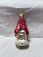 Retro stilusu karácsonyfadísz ,házikó