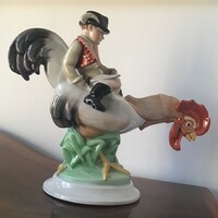 Herendi Kakas Marci 29cm. Lux Elek