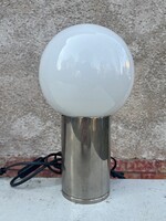 Bauhaus asztali lámpa opál gömb búra - vintage retro design art deco