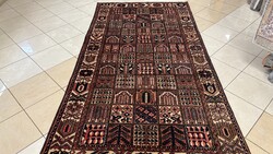 4265 AKCIÓ Iráni Bakhtiari kézi csomó gyapjú perzsa szőnyeg 162X310CM