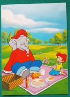 A Benjámin, az elefánt, német televíziós rajzfilmfigura, postatiszta képeslap