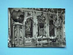 Képeslap (21) - Németország (NDK) - Potsdam - Sanssouci kastély - Zeneterem 1970-es évek - (9x14 cm)