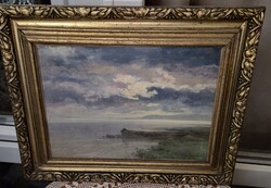 Major Jenő balatoni tájkép