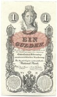 1 forint / gulden 1858 eredeti állapot 2. Gyönyörű de kis hibával