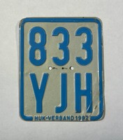 Nyugatnémet moped rendszám