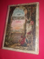 Antik egyedülálló 1901 Az ATHENEUM nagy képes naptára KALENDÁRIUM gyűjtői állapotban