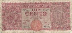 100 lire lira 1944 Introna és Urbini Olaszország 2.