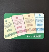 OTP Országos Takarékpénztár - Takaréklevél kártyanaptár 1982