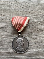 Ferenc József I. osztályú Ezüst Vitézségi Érem (N0015)