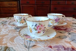 Sarreguemines virágmintás kávés csészék hibátlanok