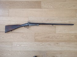 Csodalatos antik Lefaucheux duplacsövű puska, francia, St. Etienne,1860 körül