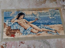 KÉZZEL VARRT GOBLEIN KÉP 105X48 CM,