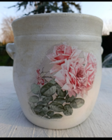 Dekoratív ,vízálló kerámia kaspó