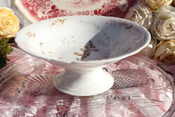 Antik Leonard Vienna porcelán talpas  kínáló