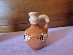 Kis kancsó, kerámia falidísz, Retró, 10 cm