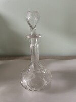 Antik csiszolt üveg dekanter (XIX. sz. végi stílus) ​Eladó a képeken látható, elegáns megjelenésű, k