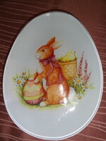 Húsvéti üveg tál- tojás alakú kínáló