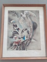 Yordanov litográfia az eredeti aláirt ALKUDHATÓ