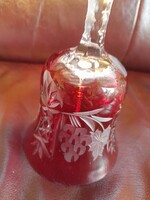 Burgundy Faceted Bell