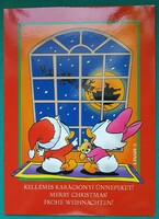 Donalt kacsa - Disney karácsonyi üdvözlő képeslap