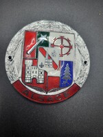 Ritka Vintage ALSACE (Elzász) Autó Hűtőrács Plakett – 1950-es évek