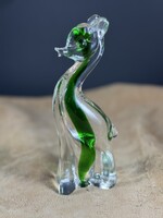 Gyönyörű zöld muranói üveg Bambi