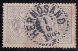 Svédország 30 Ritka Régi Bélyeg 1874 Szép Hernosand Körpecséttel