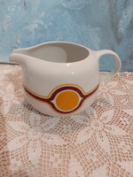 Alföldi porcelán sárga-barna "Bella" menzamintás kiöntő, kínáló, kancsó