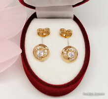 Aranyozott antiallergén fülbevaló, 9 mm (2201)