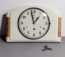 Kulcsos Junghans porcelán konyhai falióra 1950 ALKUDHATÓ