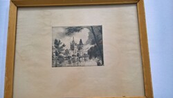 Bajor (Bayer) Ágost Vajdahunyad vára ami nem csak egy újabb rézkarc – ez az eredeti!