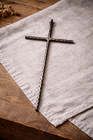 Régi kovácsoltvas falikereszt – 24 cm