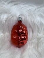 Retro  régi üveg karácsonyfadísz,maszk