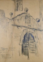 Peske Géza (1859–1934) VÁRKAPU FELDTHURNS KLAUSEN MELLETT 1920 körül