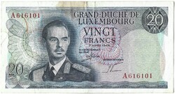20 frank francs 1966 Luxemburg 2.