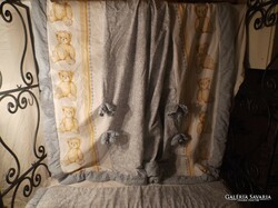 BALDACHIN + RÁCSVÉDŐ - ANGOL - LUXUS - PAMUT - 220 x 150 cm + 6 cm - FODOR - 200 x 28 cm  - HIBÁTLAN