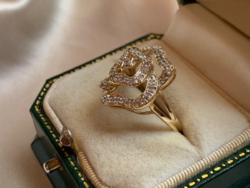 Kiváló minőségű 0.41ct. gyémánt gyűrű 14 karátos arany.Igazolással