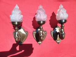 3 db réz antik falikar egyben eladó.