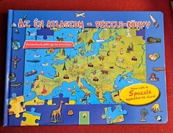 Az én atlaszom – puzzle könyv gyerekeknek (1 puzzle darab hiányzik)