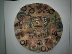 Ritka, monumentális Japán Satsuma dísztányér – ​Eladásra kínálok egy lenyűgöző kidolgozású, an