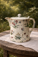 Rare! Sarreguemines Perse cocoa can