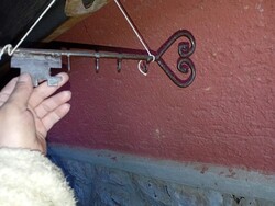 Régi kulcs fali kulcstartó