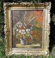 Virágcsendélet - festmény. / Munkácsy után.