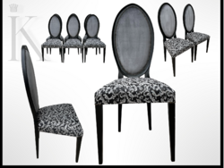 Hat db különleges luxus design olasz támlásszék