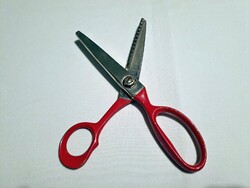 Régi cikk cakk szabó olló 18 cm