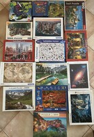 22 doboz puzzle egyben eladó