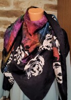 Nagy méretű selyem kendő 135x135 cm