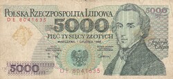 5.000   Złoty   1988   Lengyelország  A képen látható állapotban